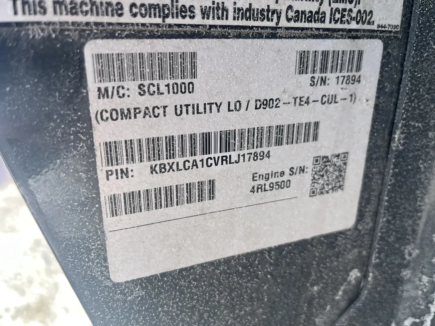 2024 KUBOTA SCL1000 — photo 2