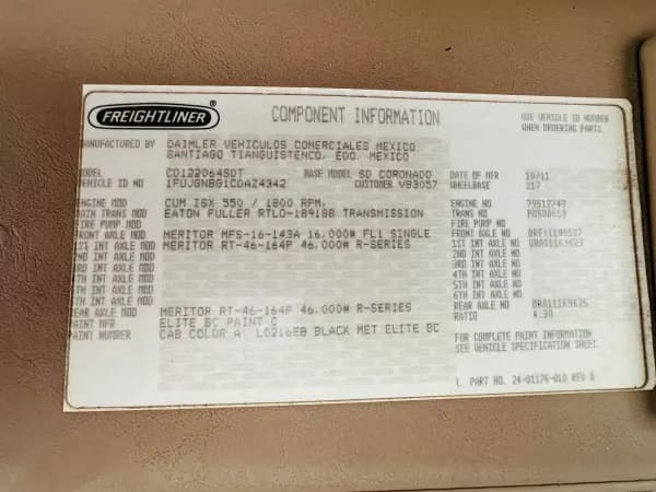 2012 FREIGHTLINER CORONADO 122 SD — photo 13
