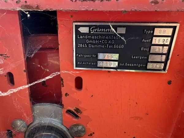 1991 GRIMME GB1500 — photo 21