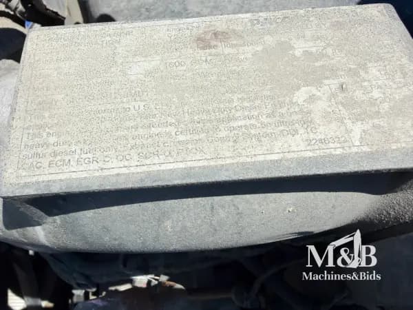KENWORTH T680 2021 — engine specification plate