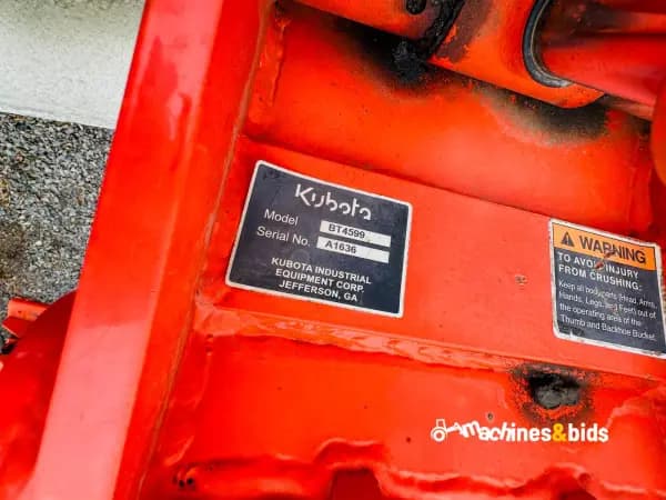 2017 Backhoes KUBOTA BT1400 — photo 7