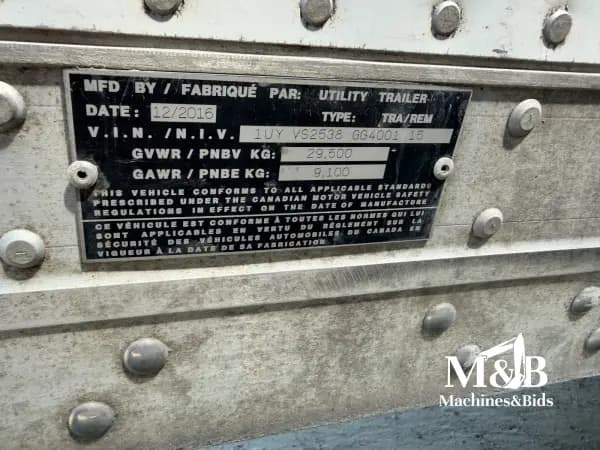 UTILITY VS2DX 53' DRY VAN 2016 #2016 — photo 5