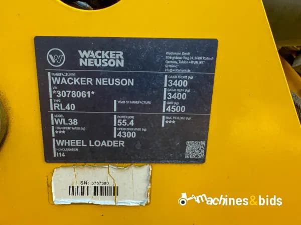 2022 WACKER NEUSON WL38 — photo 10